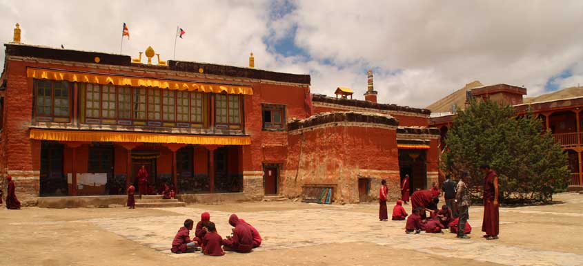 Monastery and Lama students